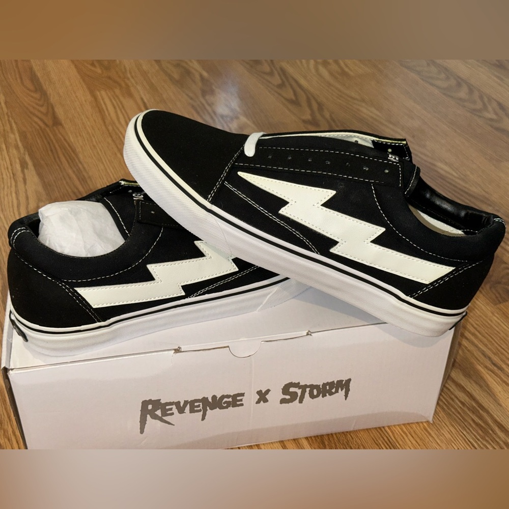 Revenge x Storm OG Black Vans Low Top Size(9, 10, 11) Brand New